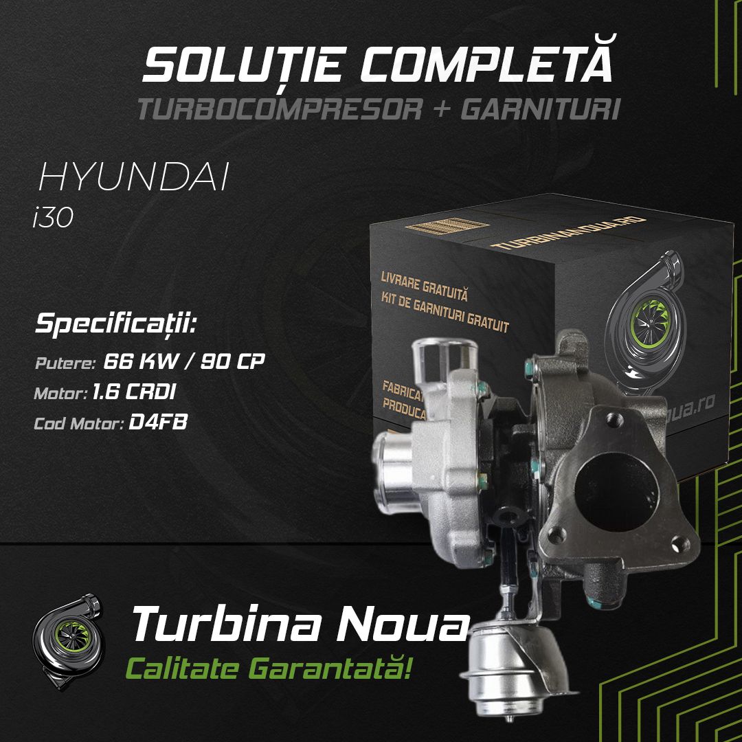 Turbina HYUNDAI i30 1.6 CRDi 66 KW / 90 CP Noua - Image 2