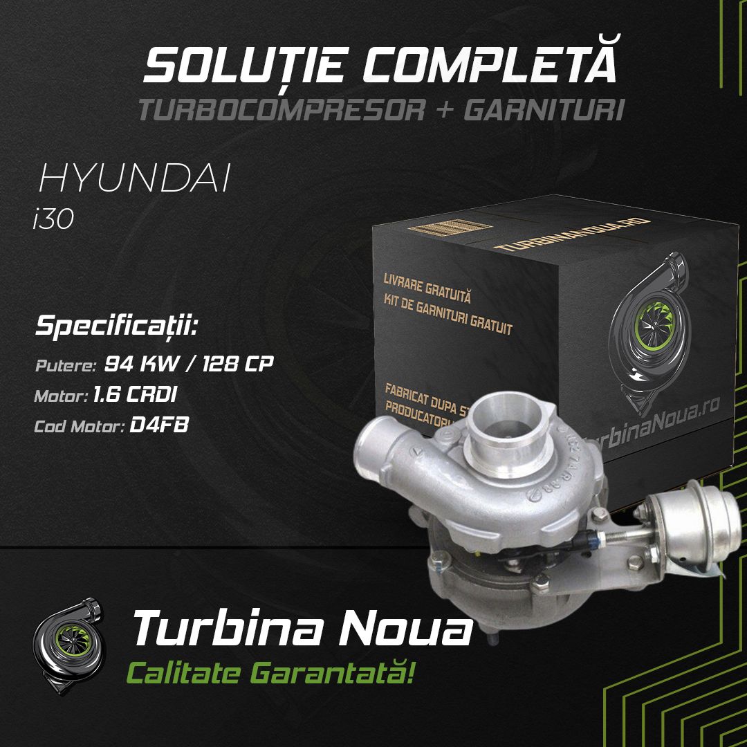 Turbina HYUNDAI i30 1.6 CRDi 94 KW / 128 CP Noua - Image 2