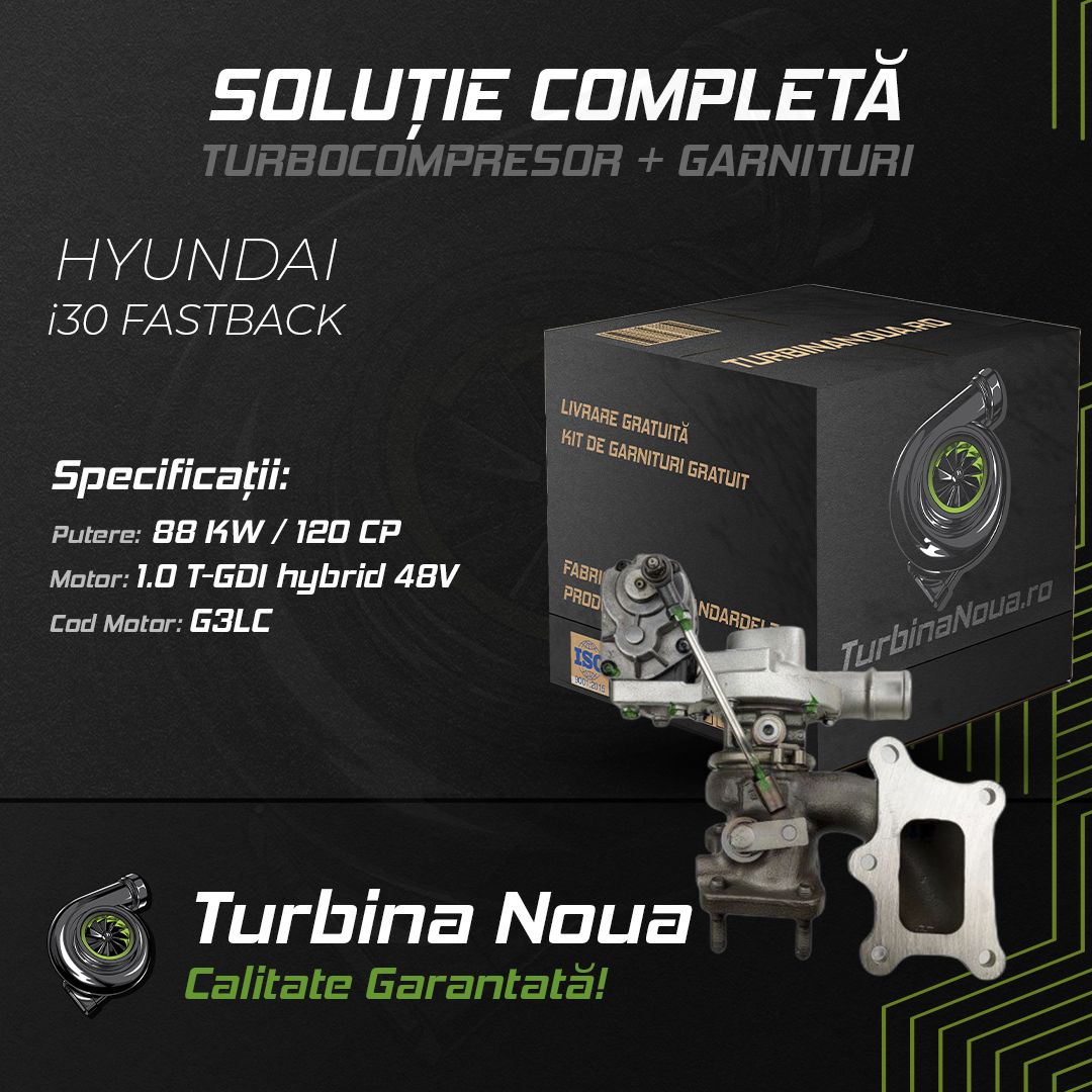 Turbina HYUNDAI i30 FASTBACK 1.0 T-GDI hybrid 48V 88 KW / 120 CP Noua - Image 2