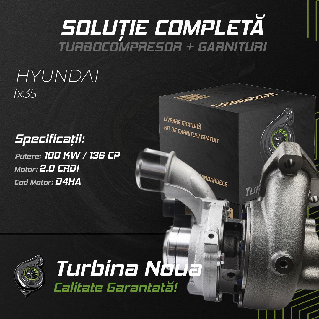 Turbina HYUNDAI ix35 2.0 CRDi 100 KW / 136 CP Noua - Image 2