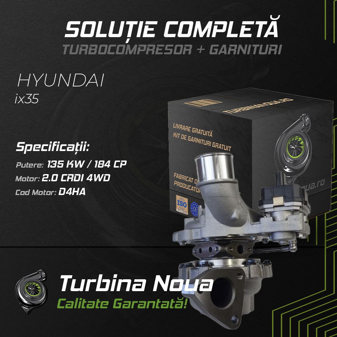Turbina HYUNDAI ix35 2.0 CRDi 4WD 135 KW / 184 CP Noua - Image 2
