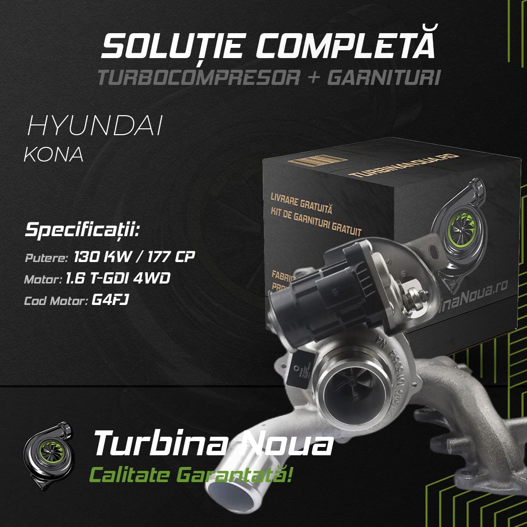 Turbina HYUNDAI KONA 1.6 T-GDi 4WD 130 KW / 177 CP Noua - Image 2