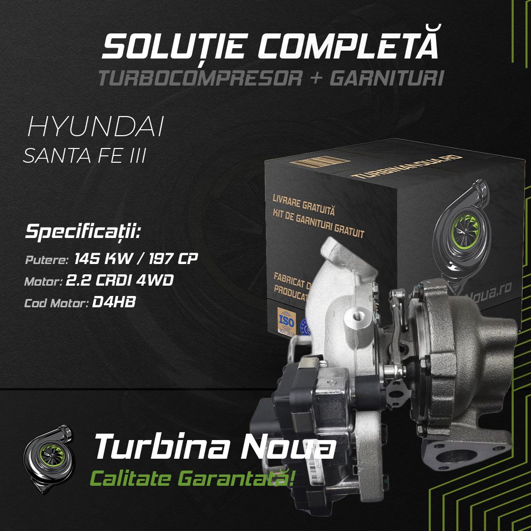 Turbina HYUNDAI SANTA FE III 2.2 CRDi 4WD 145 KW / 197 CP Noua - Image 2