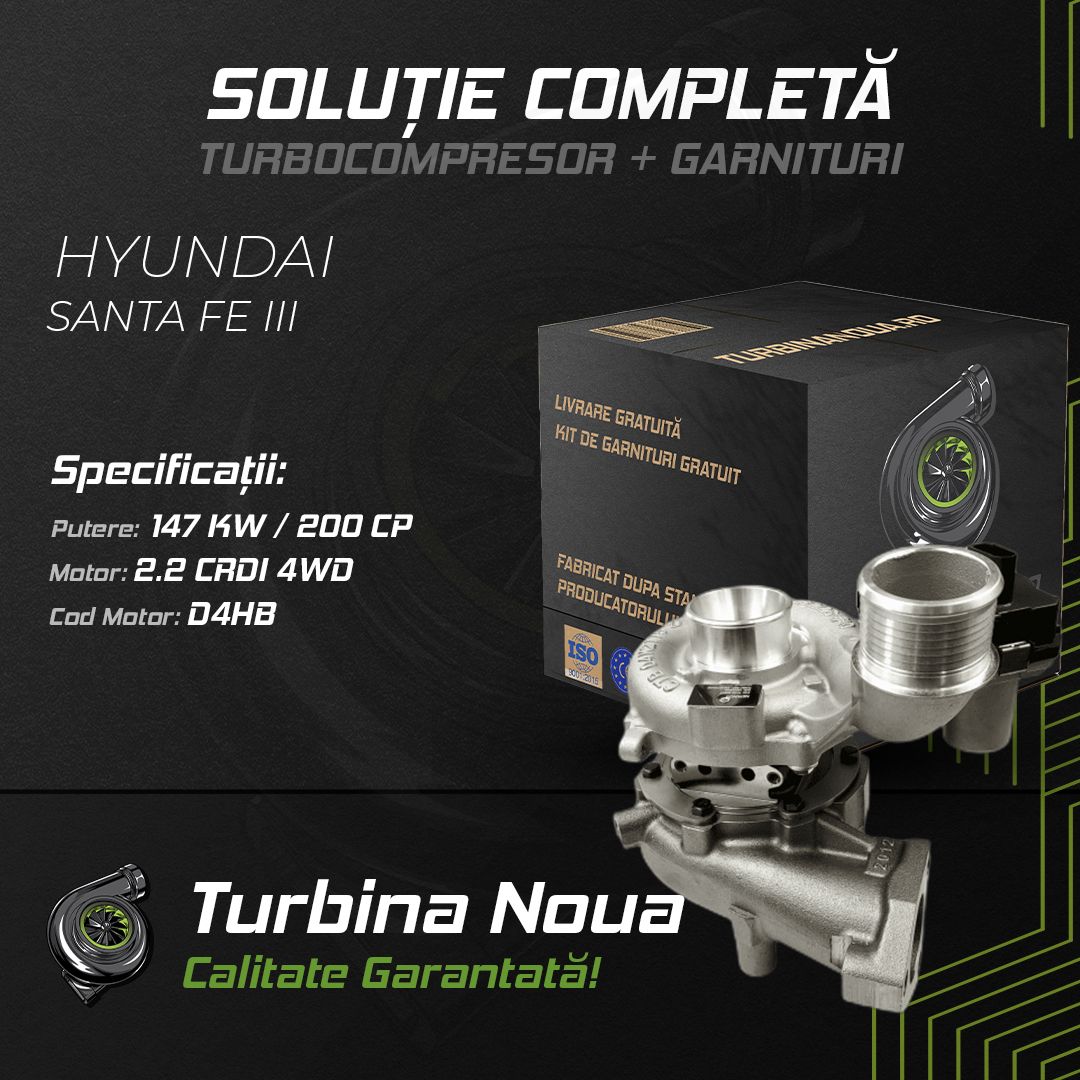 Turbina HYUNDAI SANTA FE III 2.2 CRDi 4WD 147 KW / 200 CP Noua - Image 2