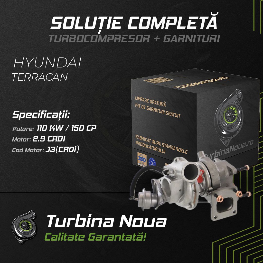 Turbina HYUNDAI TERRACAN 2.9 CRDi 110 KW / 150 CP Noua - Image 2