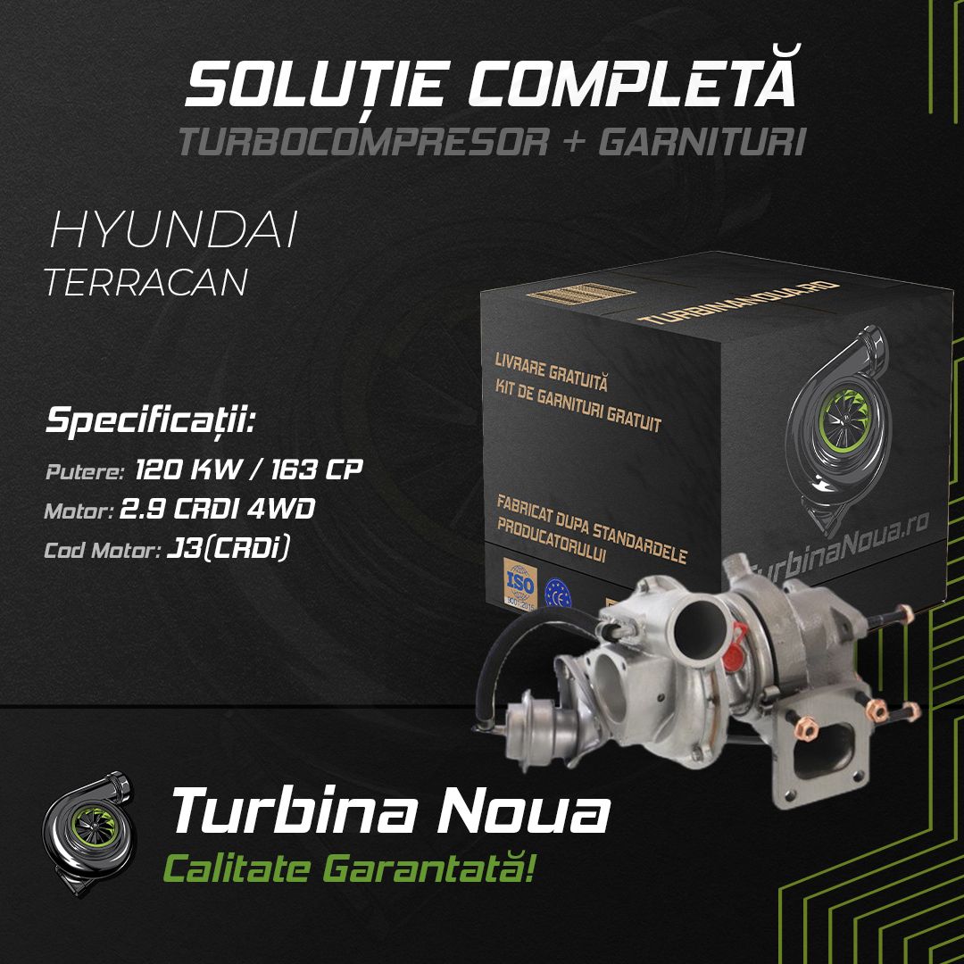 Turbina HYUNDAI TERRACAN 2.9 CRDi 4WD 120 KW / 163 CP Noua - Image 2