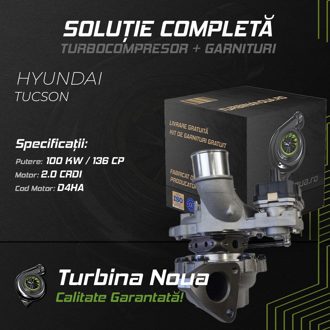 Turbina HYUNDAI TUCSON 2.0 CRDi 100 KW / 136 CP Noua - Image 2