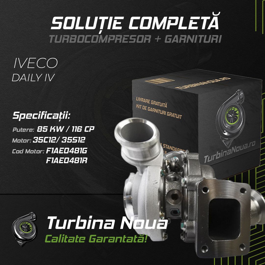 Turbina IVECO DAILY IV 35C12; 35S12 85 KW / 116 CP Noua - Image 2