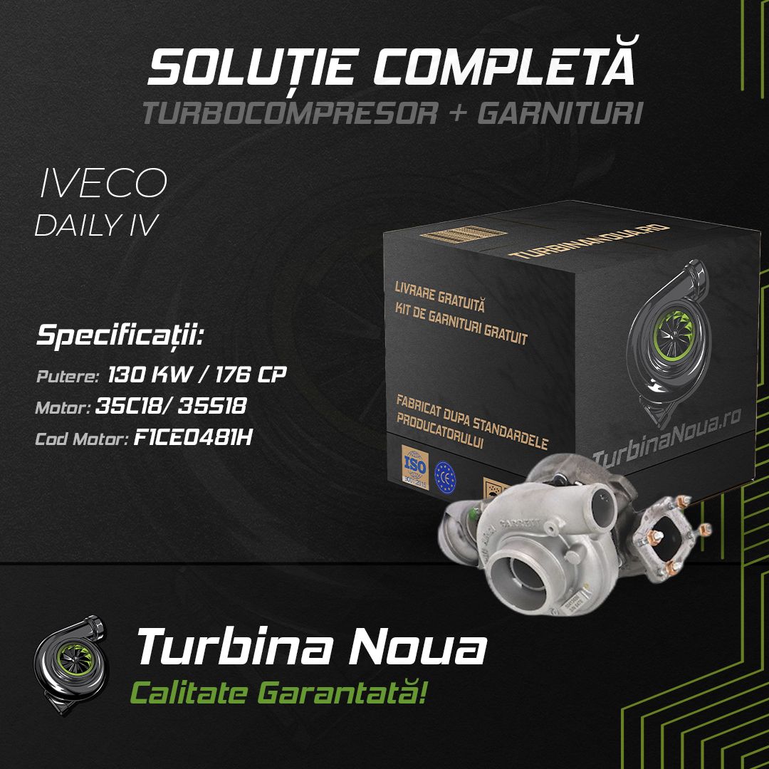 Turbina IVECO DAILY IV 35C18; 35S18 130 KW / 176 CP Noua - Image 2