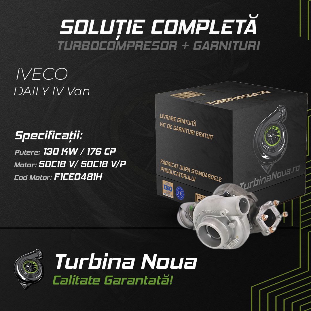 Turbina IVECO DAILY IV Van 50C18 V; 50C18 V/P 130 KW / 176 CP Noua - Image 2