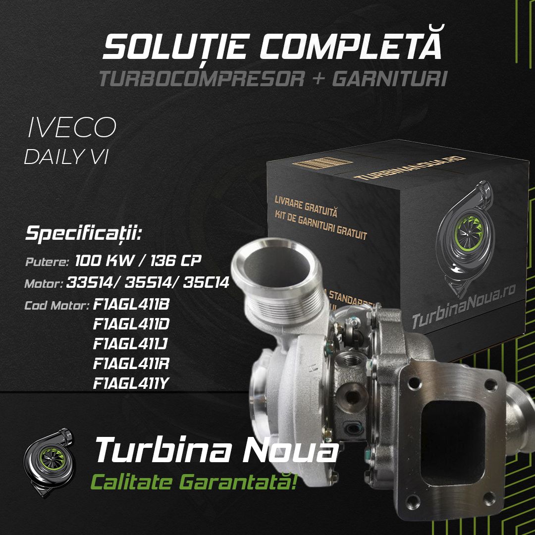 Turbina IVECO DAILY VI 33S14; 35S14; 35C14 100 KW / 136 CP Noua - Image 2