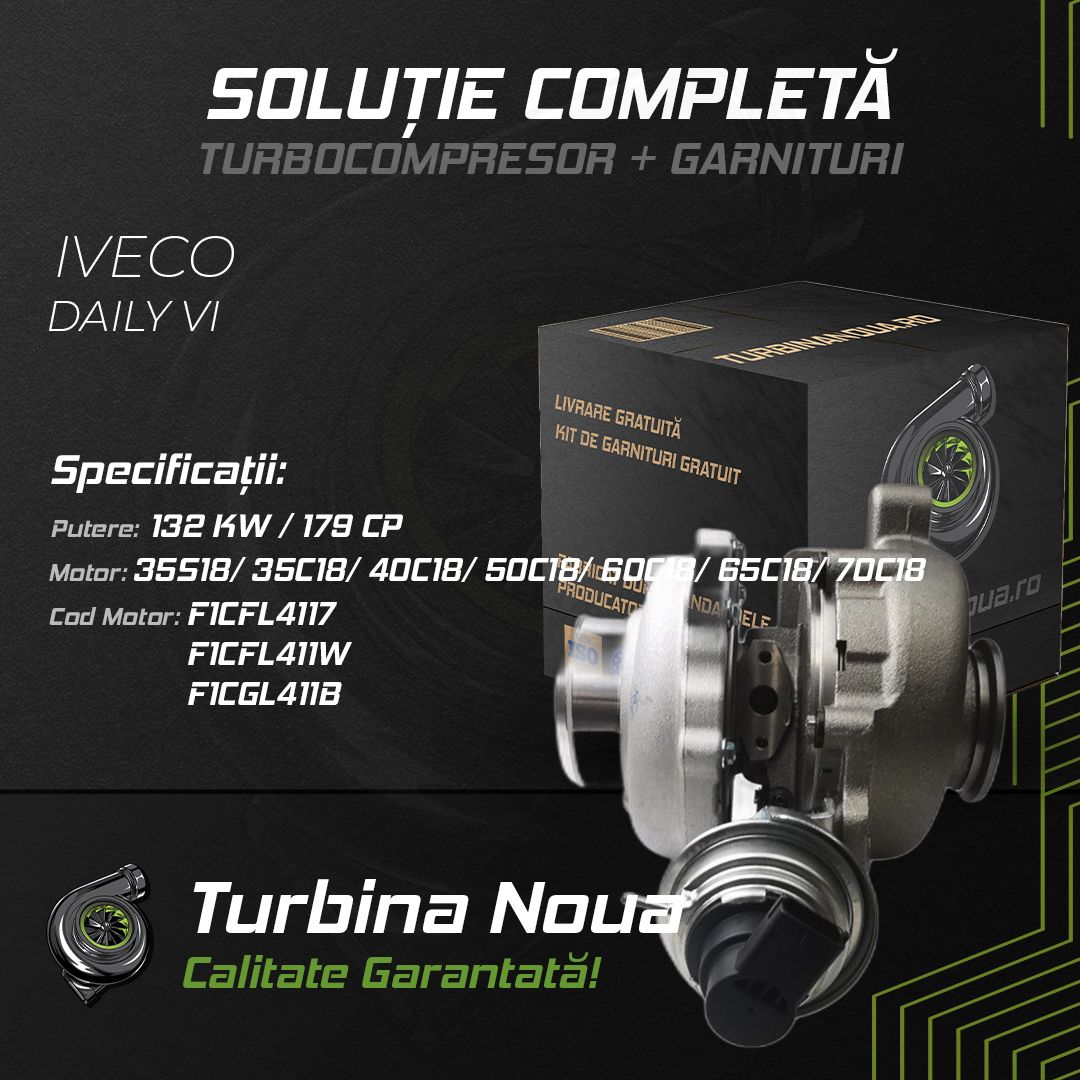Turbina IVECO DAILY VI 35S18; 35C18; 40C18; 50C18; 60C18; 65C18; 70C18 132 KW / 179 CP Noua - Image 2