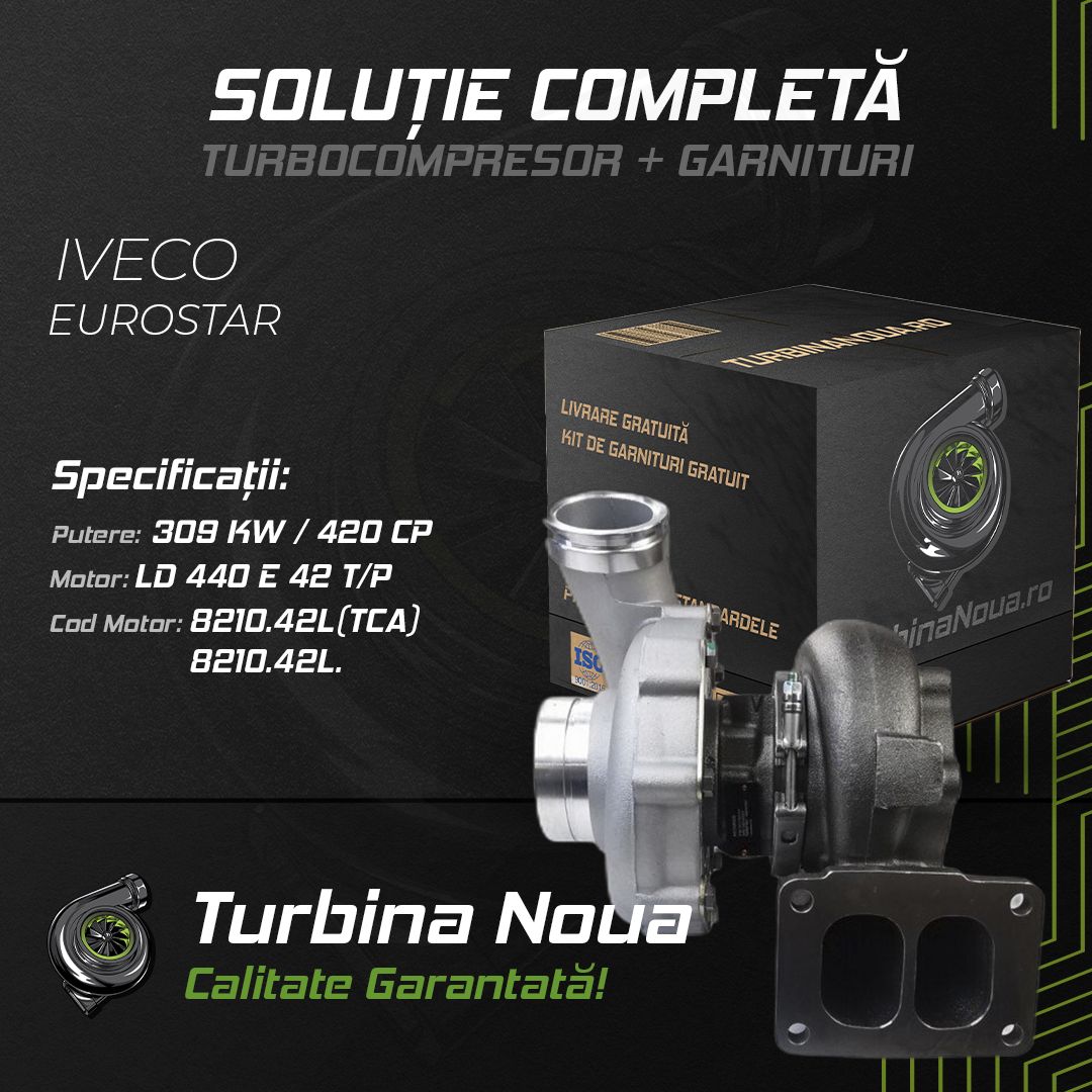 Turbina IVECO EUROSTAR LD 440 E 42 T/P 309 KW / 420 CP Noua - Image 2