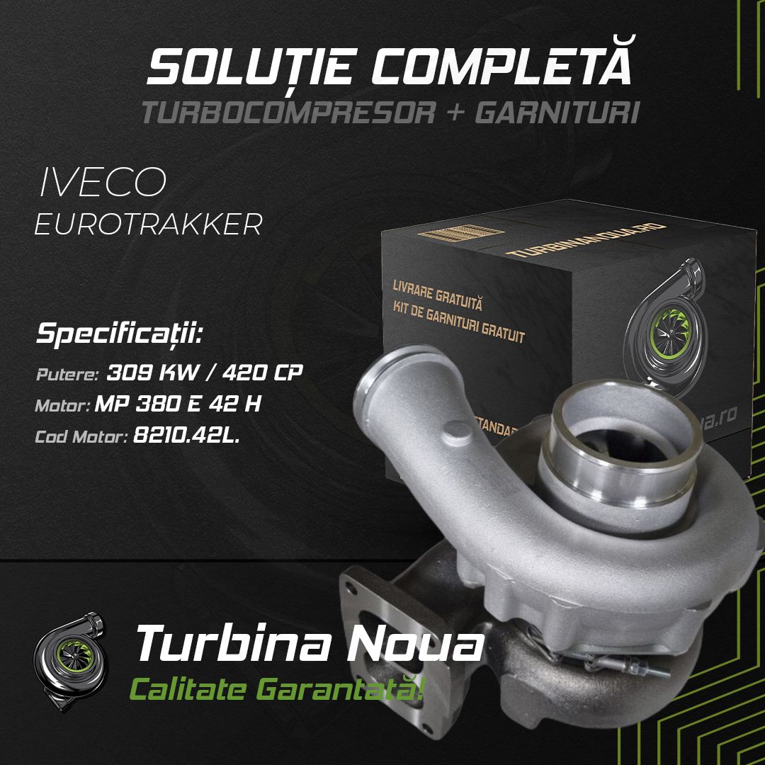 Turbina IVECO EUROTRAKKER MP 380 E 42 H 309 KW / 420 CP Noua - Image 2