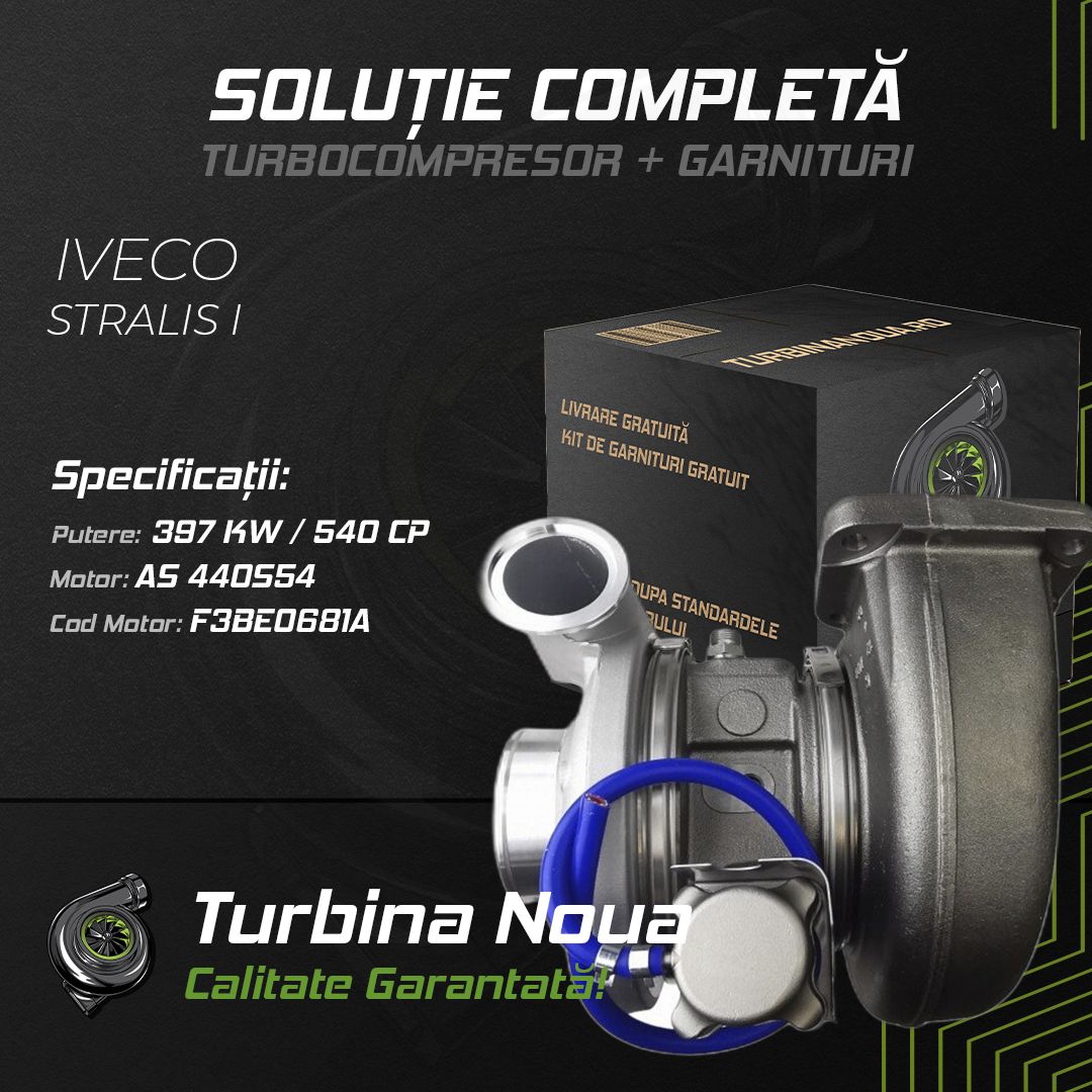 Turbina IVECO STRALIS I AS 440S54 397 KW / 540 CP Noua - Image 2