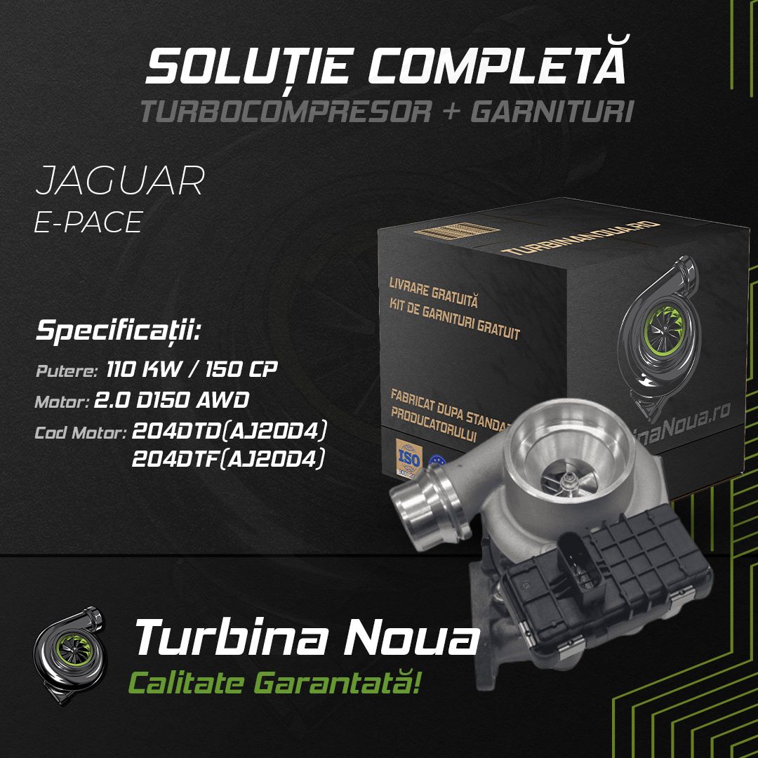 Turbina JAGUAR E-PACE 2.0 D150 AWD 110 KW / 150 CP Noua - Image 2