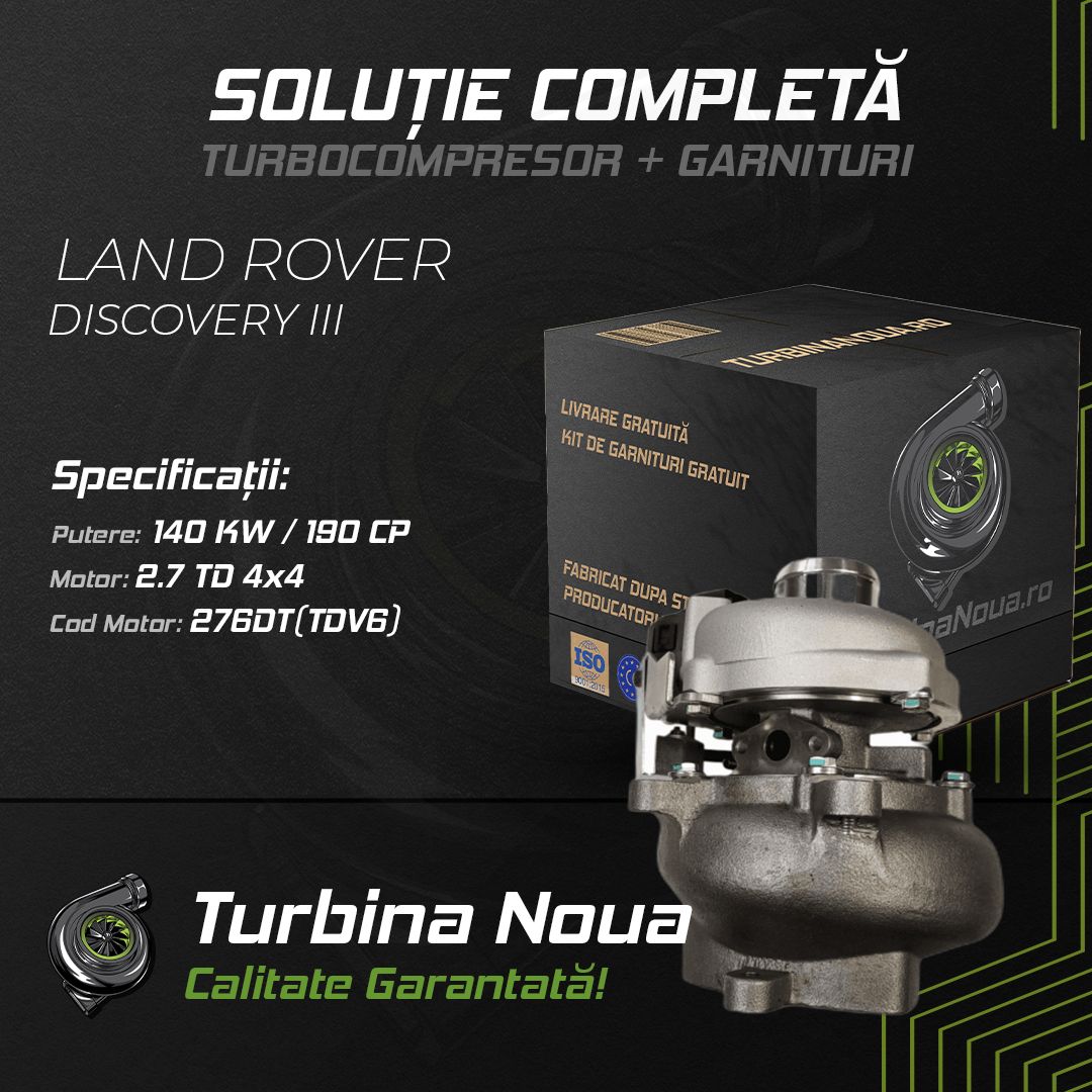 Turbina LAND ROVER DISCOVERY III 2.7 TD 4x4 140 KW / 190 CP Noua - Image 2