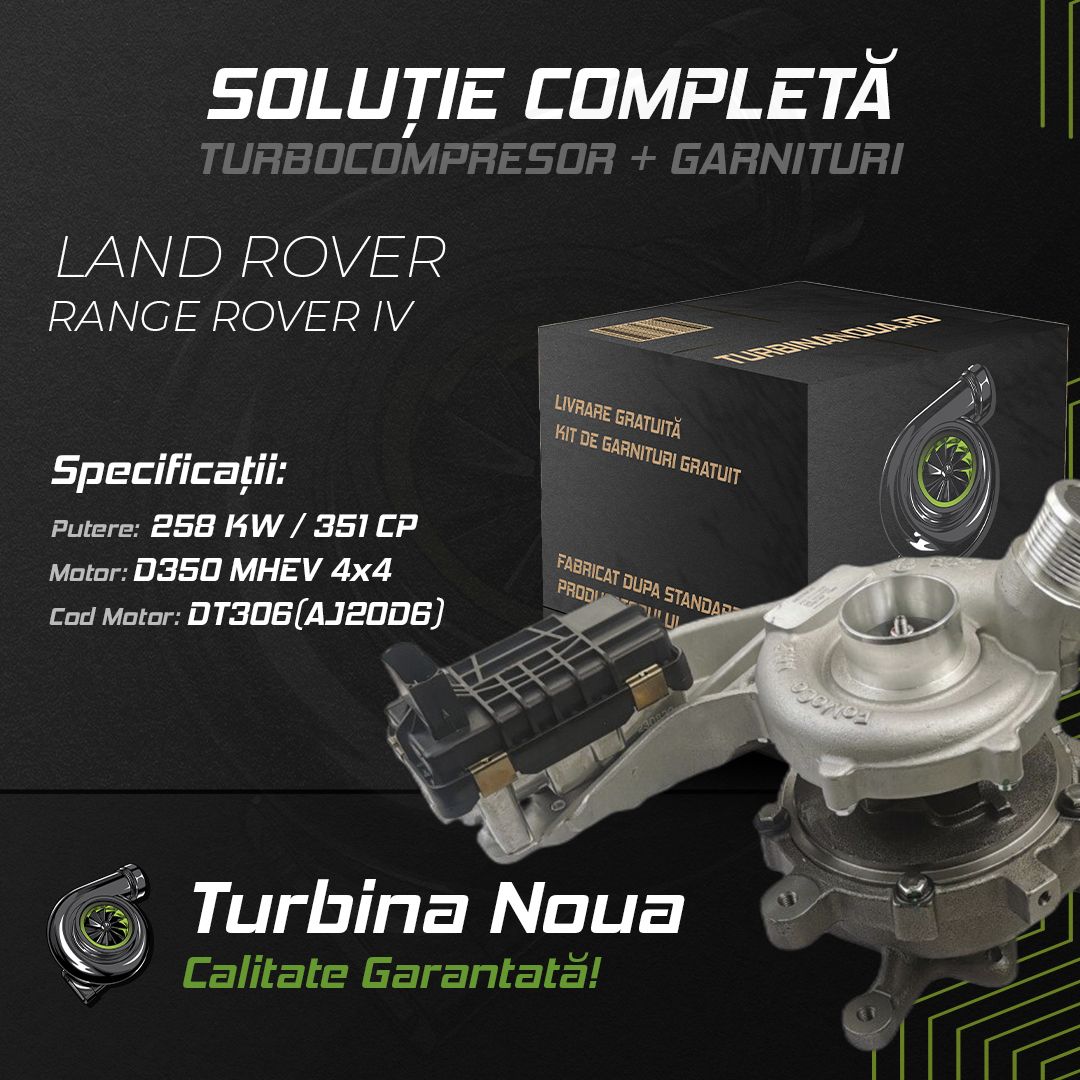 Turbina LAND ROVER RANGE ROVER IV D350 MHEV 4x4 258 KW / 351 CP Noua - Image 2