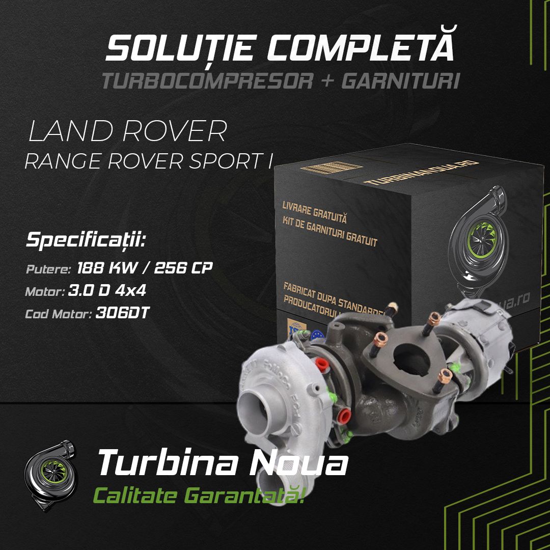 Turbina LAND ROVER RANGE ROVER SPORT I 3.0 D 4x4 188 KW / 256 CP Noua - Image 2