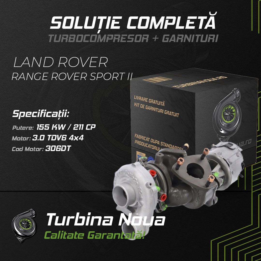 Turbina LAND ROVER RANGE ROVER SPORT II 3.0 TDV6 4x4 155 KW / 211 CP Noua - Image 2