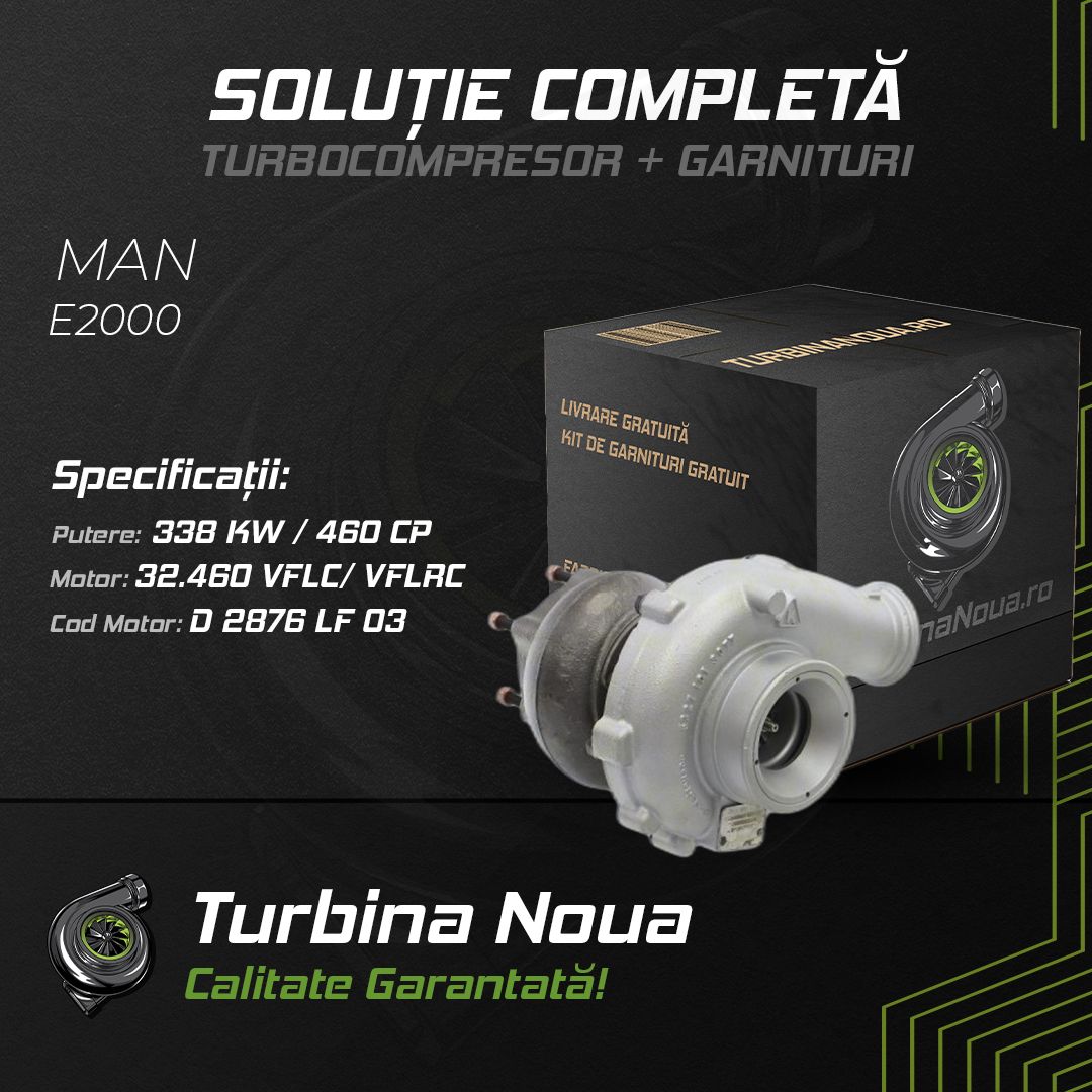 Turbina MAN E2000 32.460 VFLC; VFLRC 338 KW / 460 CP Noua - Image 2