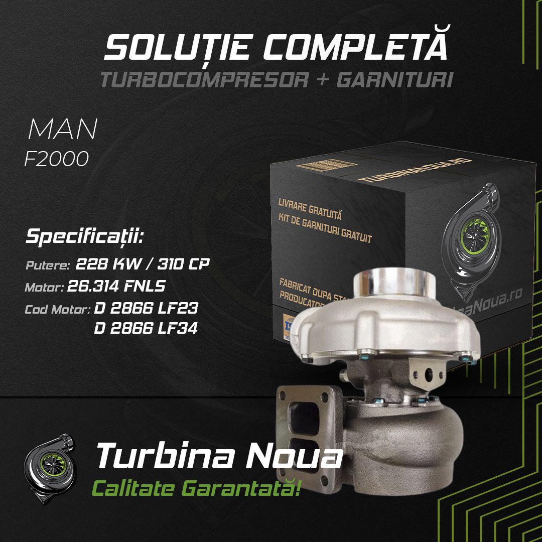 Turbina MAN F2000 26.314 FNLS 228 KW / 310 CP Noua - Image 2