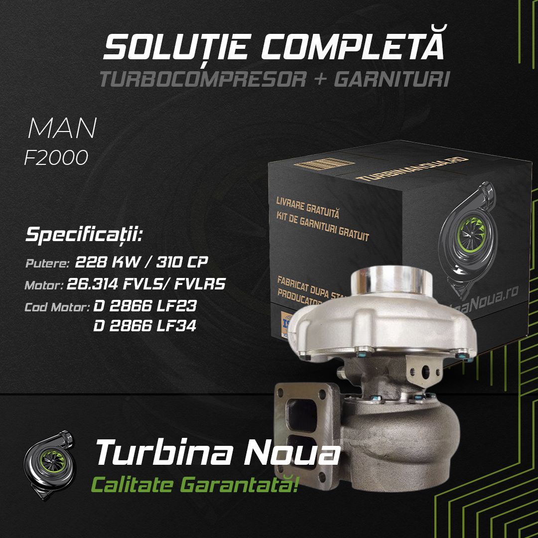 Turbina MAN F2000 26.314 FVLS; FVLRS 228 KW / 310 CP Noua - Image 2