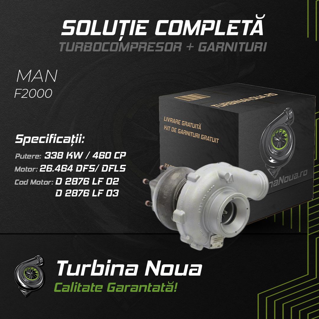 Turbina MAN F2000 26.464 DFS; DFLS 338 KW / 460 CP Noua - Image 2