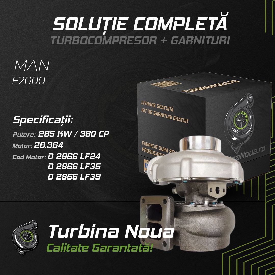 Turbina MAN F2000 28.364 265 KW / 360 CP Noua - Image 2
