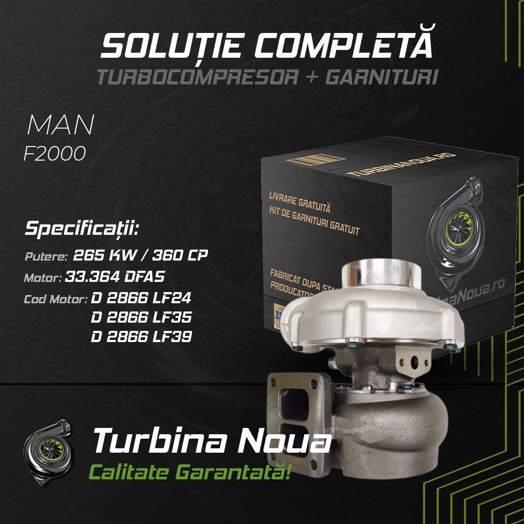 Turbina MAN F2000 33.364 DFAS 265 KW / 360 CP Noua - Image 2