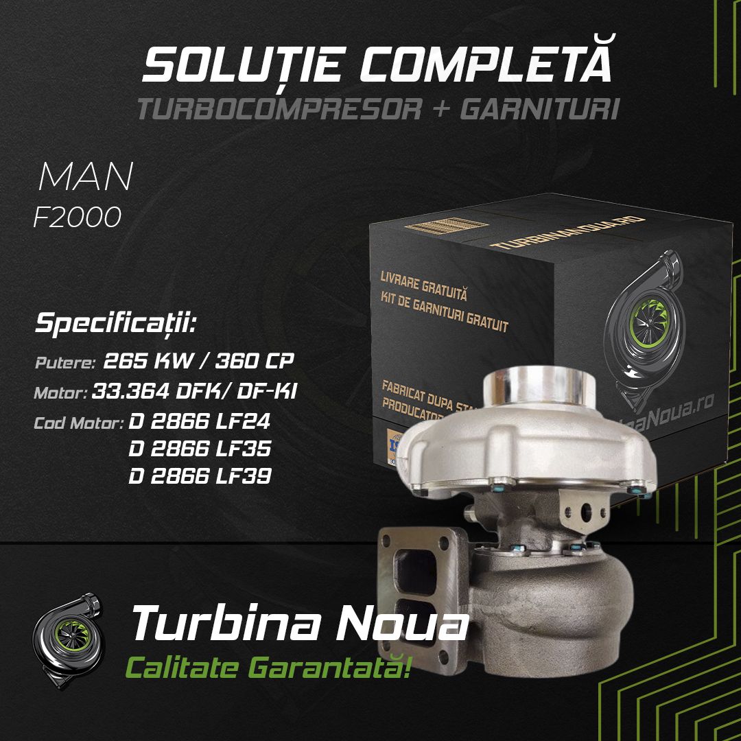 Turbina MAN F2000 33.364 DFK; DF-KI 265 KW / 360 CP Noua - Image 2