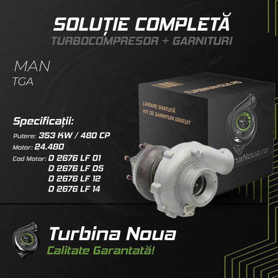 Turbina MAN TGA 24.480 353 KW / 480 CP Noua - Image 2