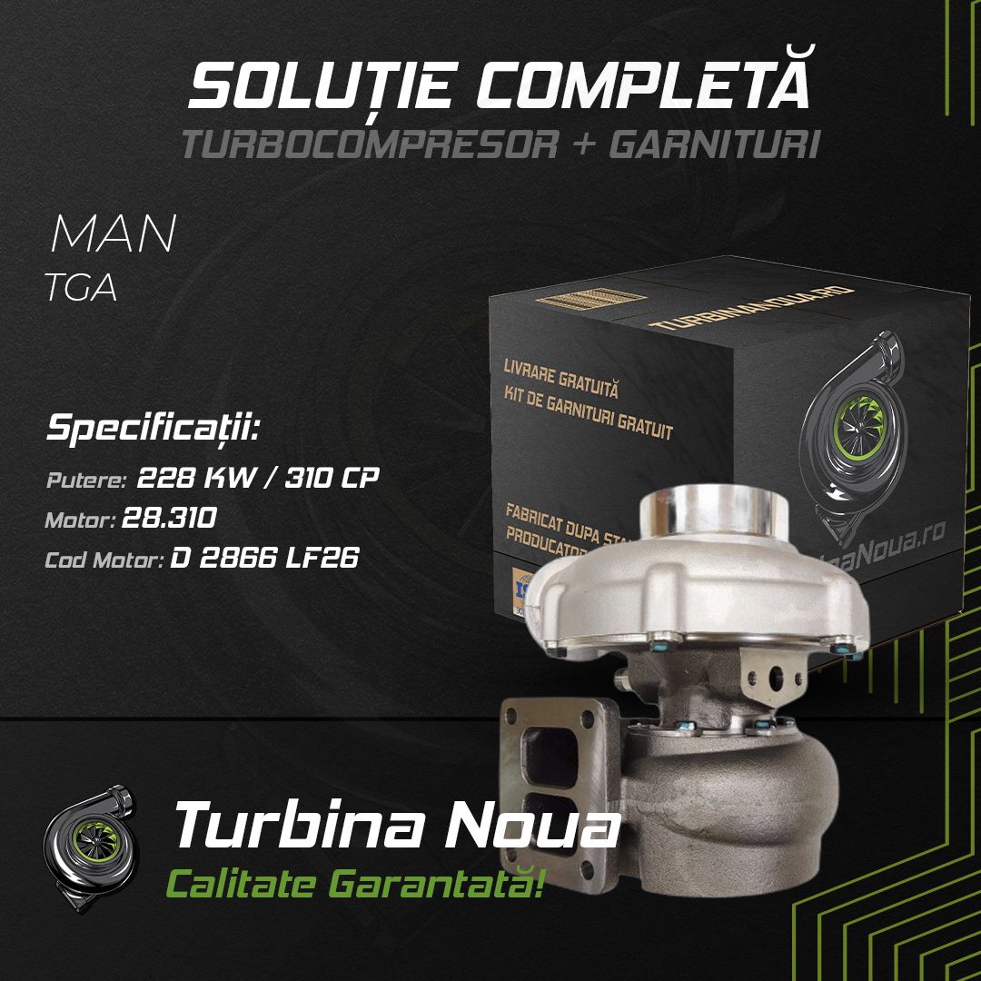 Turbina MAN TGA 28.310 228 KW / 310 CP Noua - Image 2