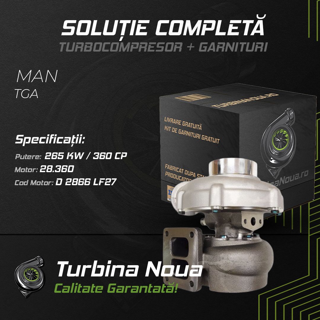 Turbina MAN TGA 28.360 265 KW / 360 CP Noua - Image 2