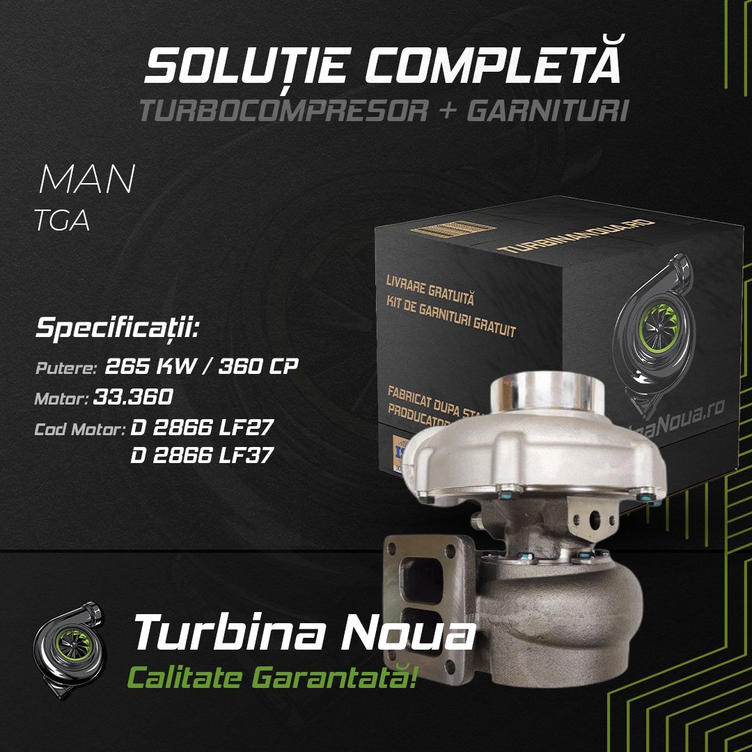 Turbina MAN TGA 33.360 265 KW / 360 CP Noua - Image 2
