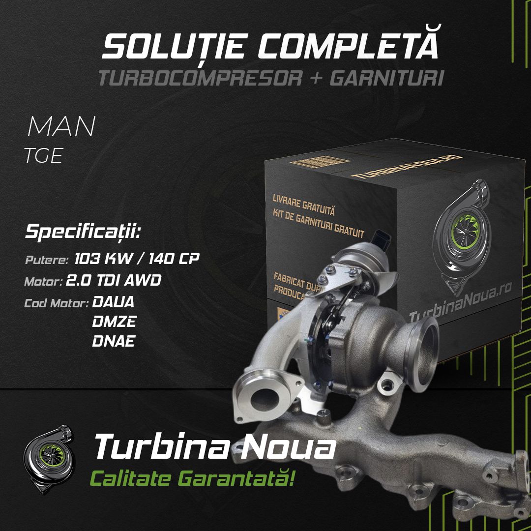 Turbina MAN TGE 2.0 TDI AWD 103 KW / 140 CP Noua - Image 2