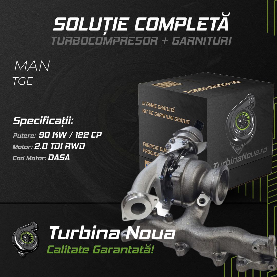 Turbina MAN TGE 2.0 TDI RWD 90 KW / 122 CP Noua - Image 2