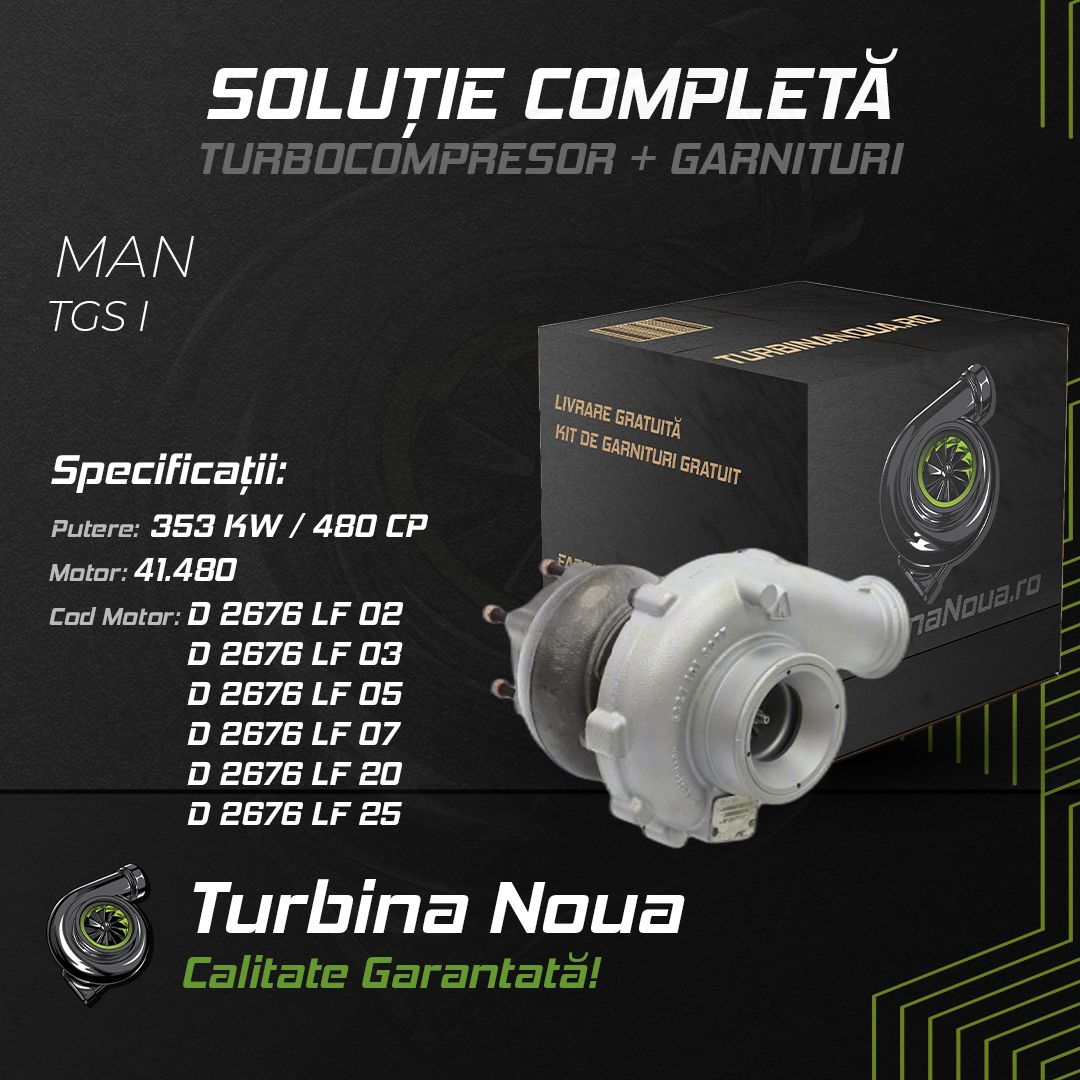 Turbina MAN TGS I 41.480 353 KW / 480 CP Noua - Image 2