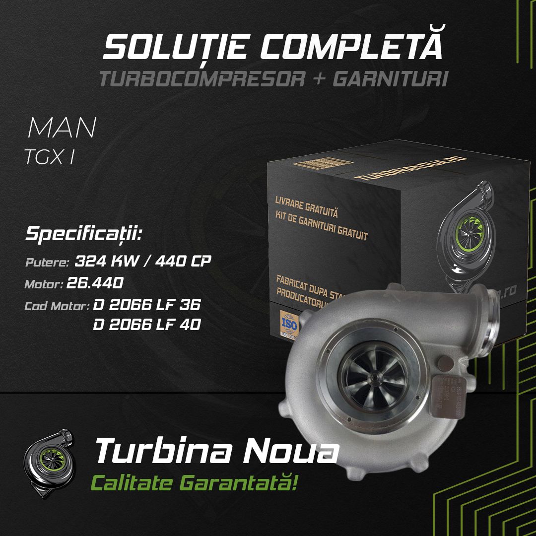 Turbina MAN TGX I 26.440 324 KW / 440 CP Noua - Image 2