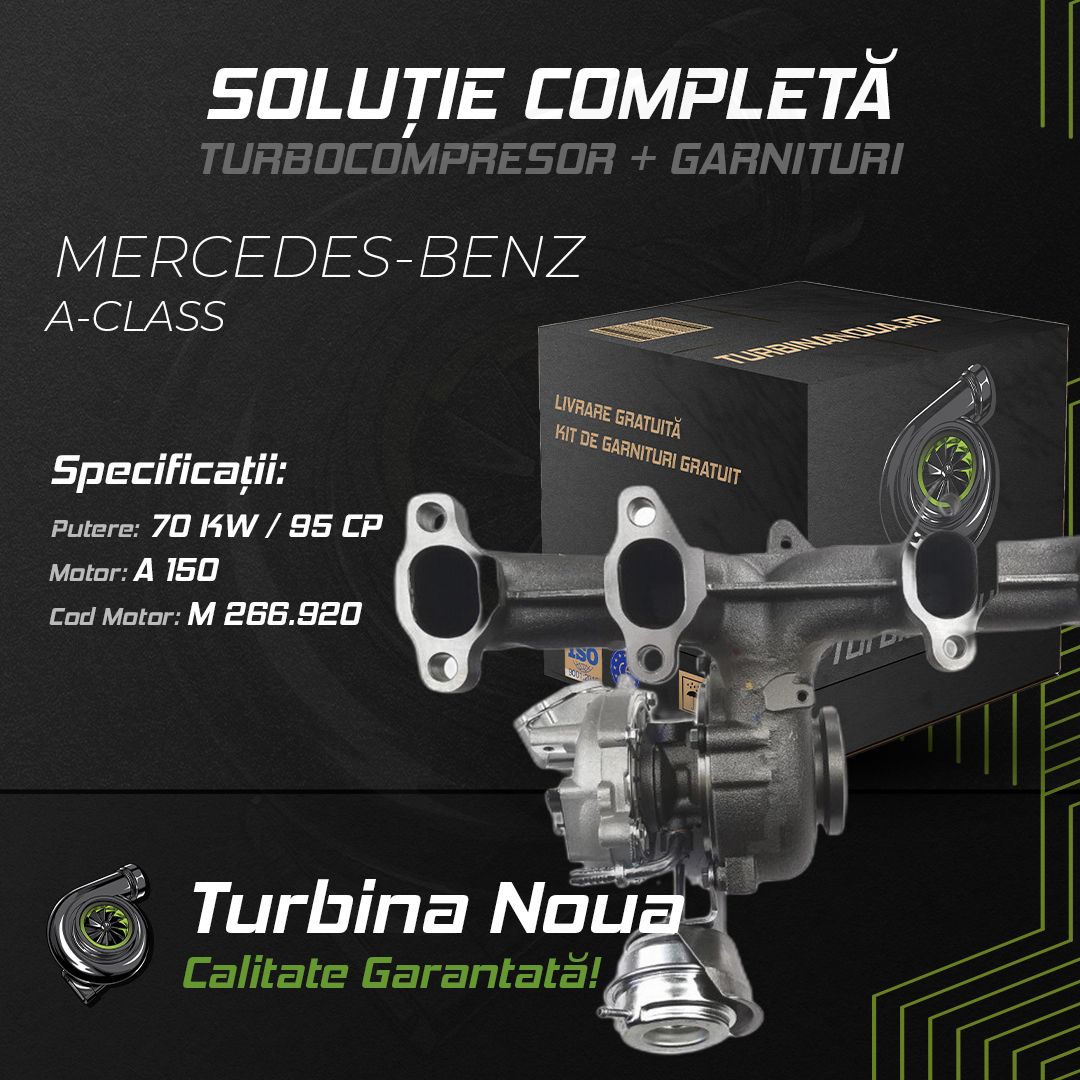 Turbina MERCEDES-BENZ A-CLASS A 150 70 KW / 95 CP Noua - Image 2