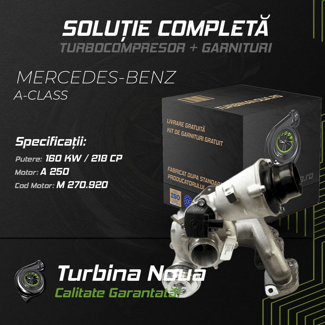 Turbina MERCEDES-BENZ A-CLASS A 250 160 KW / 218 CP Noua - Image 2