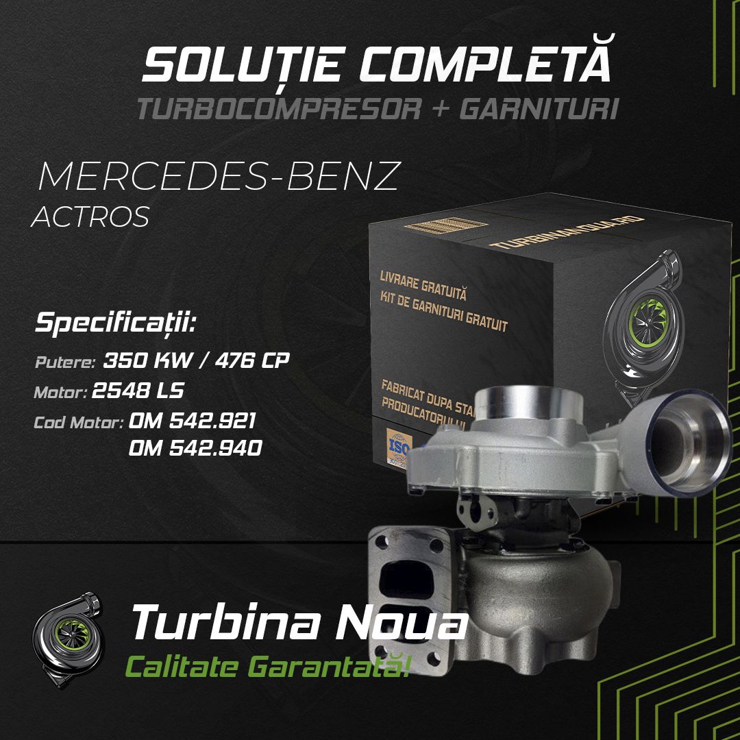 Turbina MERCEDES-BENZ ACTROS 2548 LS 350 KW / 476 CP Noua - Image 2