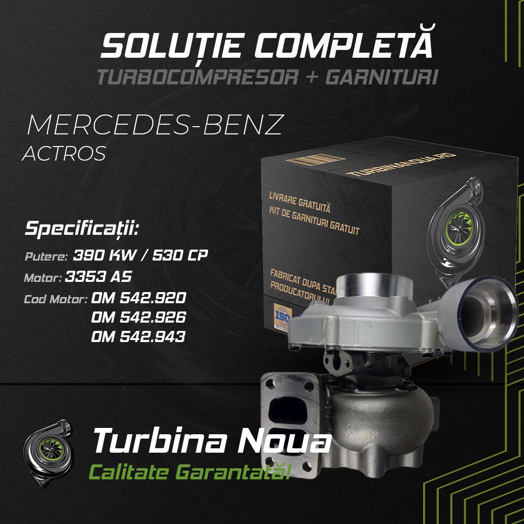 Turbina MERCEDES-BENZ ACTROS 3353 AS 390 KW / 530 CP Noua - Image 2
