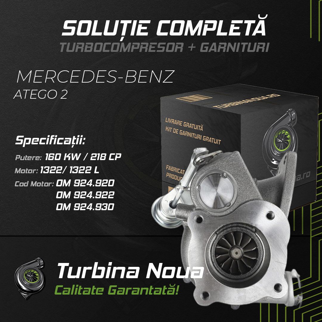 Turbina MERCEDES-BENZ ATEGO 2 1322; 1322 L 160 KW / 218 CP Noua - Image 2