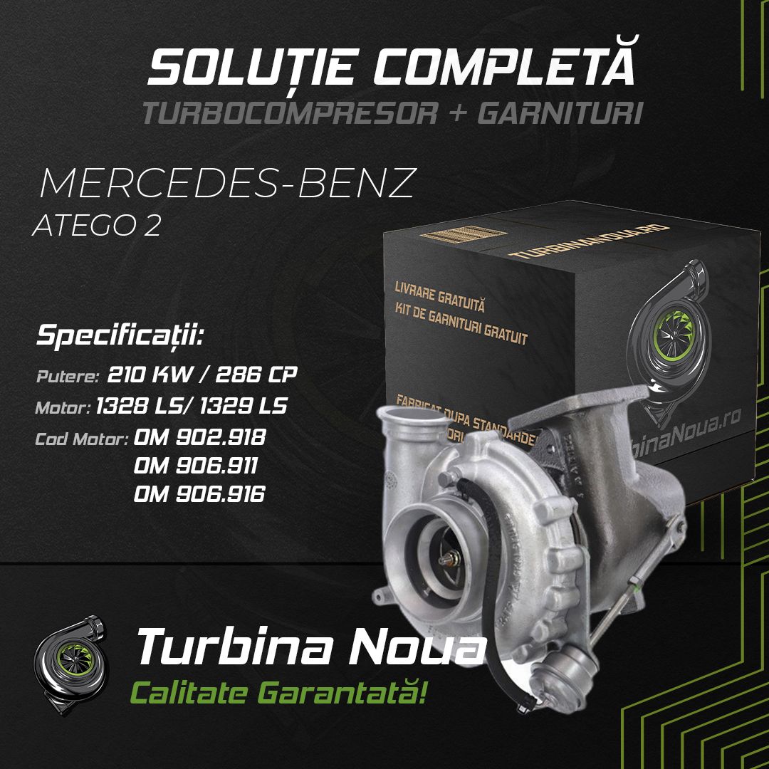 Turbina MERCEDES-BENZ ATEGO 2 1328 LS; 1329 LS 210 KW / 286 CP Noua - Image 2