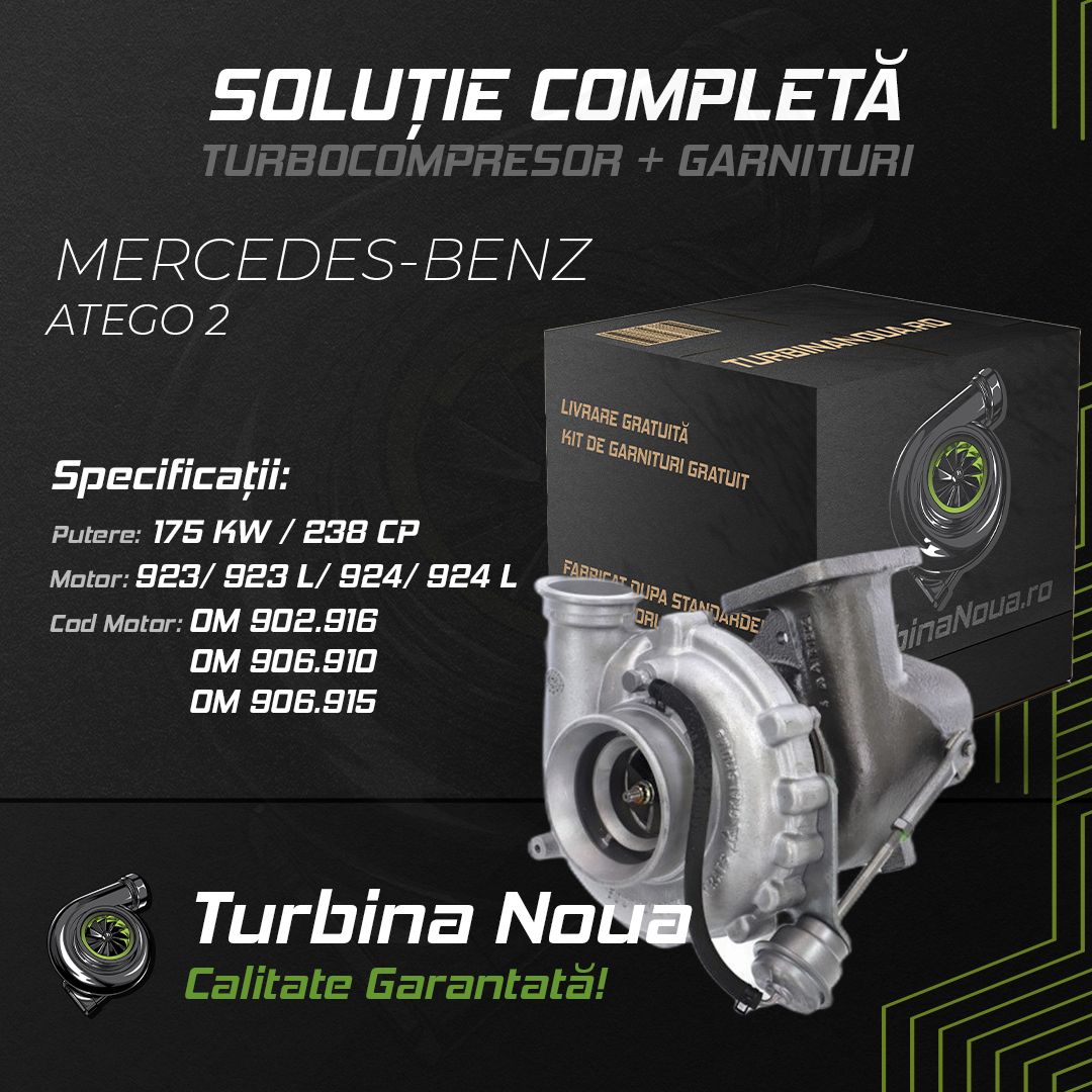 Turbina MERCEDES-BENZ ATEGO 2 923; 923 L; 924; 924 L 175 KW / 238 CP Noua - Image 2