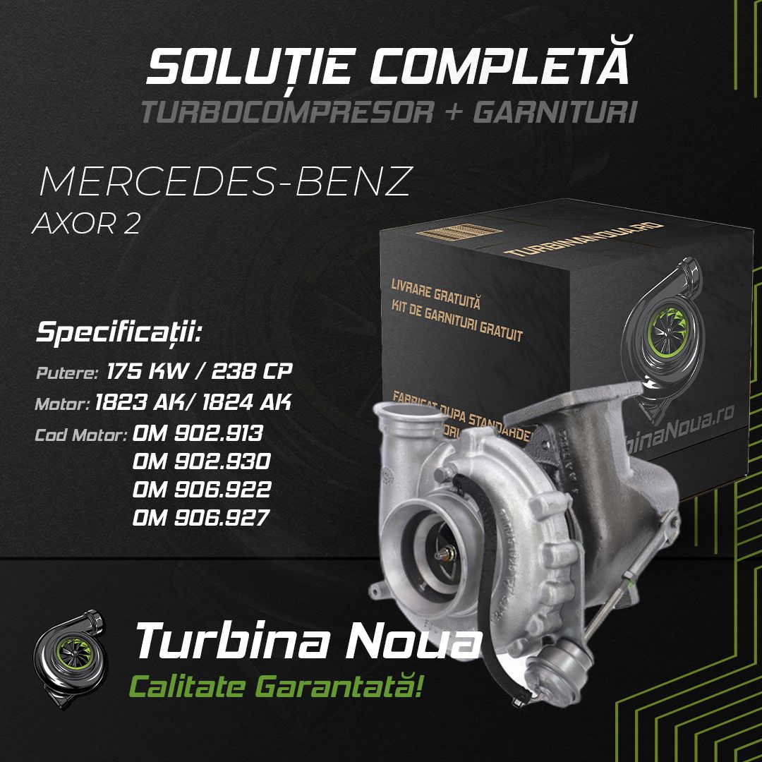 Turbina MERCEDES-BENZ AXOR 2 1823 AK; 1824 AK 175 KW / 238 CP Noua - Image 2