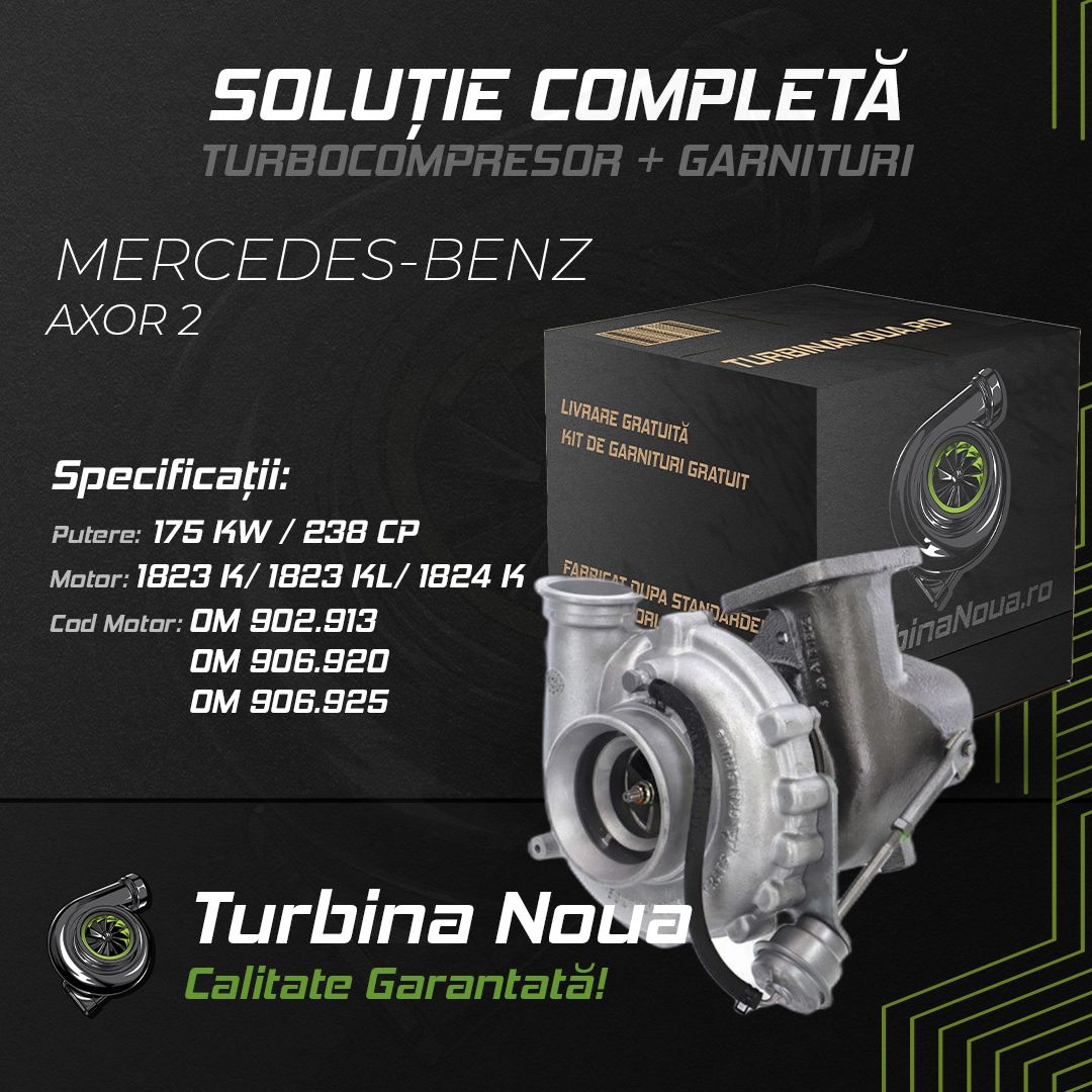 Turbina MERCEDES-BENZ AXOR 2 1823 K; 1823 KL; 1824 K 175 KW / 238 CP Noua - Image 2