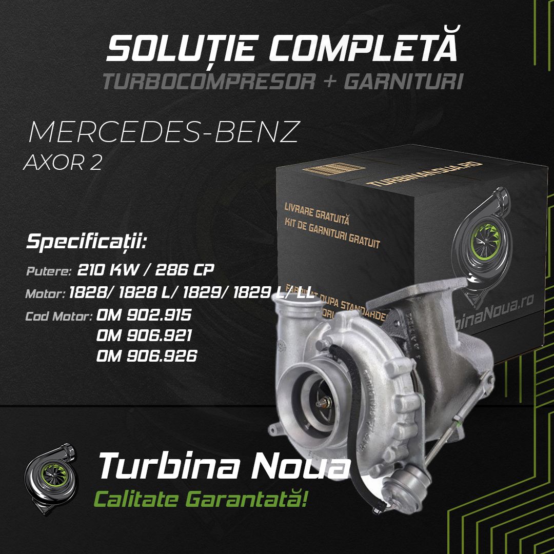 Turbina MERCEDES-BENZ AXOR 2 1828; 1828 L; 1829; 1829 L; LL 210 KW / 286 CP Noua - Image 2