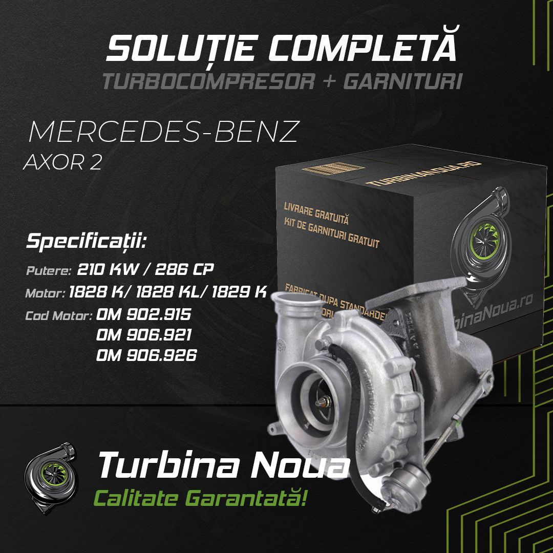 Turbina MERCEDES-BENZ AXOR 2 1828 K; 1828 KL; 1829 K 210 KW / 286 CP Noua - Image 2